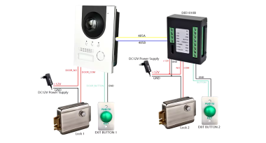 Керування двома замками викликовими панелями (VTO)